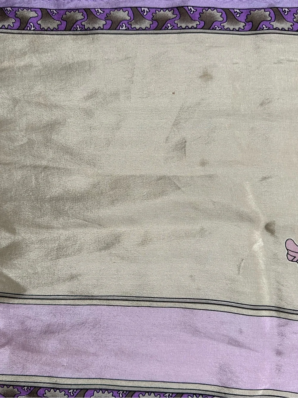 Vintage Oscar de la Renta Silk Floral Paisley Scarf